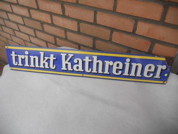 oud emaille bord "Trinkt Kathreiner", jaren '30