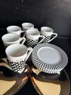 6 koffietassen + 6 dessertbordjes, Ophalen, Nieuw