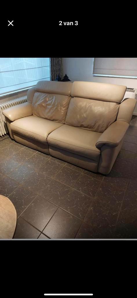 2 moderne zetels, Huis en Inrichting, Zetels | Complete zithoeken, Zo goed als nieuw, Leer, Ophalen