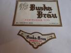 bieretiket Buska brau Ardooie, Ophalen of Verzenden, Zo goed als nieuw, Overige typen, Overige merken