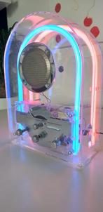 Radio Mapy-ontwerp, volledige plexi-skeletstijl, Ophalen, Zo goed als nieuw, Radio