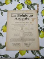 ABBL 1925. Tijdschrift La Belgique Ardente N 1, Verzamelen, Militaria | Algemeen, Ophalen of Verzenden