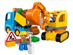 LEGO DUPLO 10812 Le camion et la pelleteuse (usagé), Comme neuf, Duplo, Ensemble complet, Enlèvement