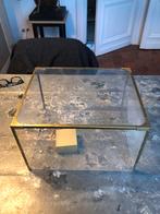 DISPLAY BOX PLEXI MET MESSING RANDEN GROOT, Antiek en Kunst, Curiosa en Brocante, Ophalen of Verzenden