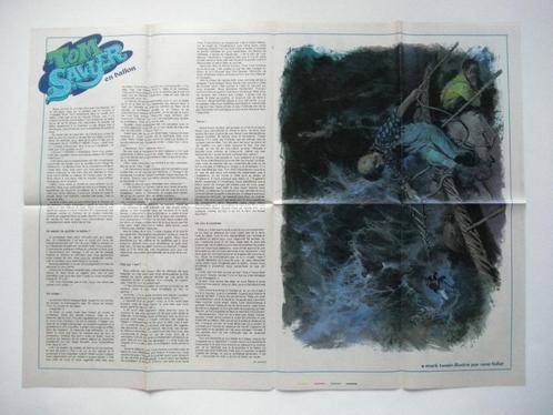 Poster Spirou 2205 - Tom Sawyer - Follet Godi - 17 juin 1980, Boeken, Stripverhalen, Zo goed als nieuw, Eén stripboek, Ophalen of Verzenden