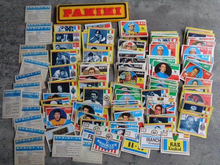 PANINI wielrennen stickers SPRINT 73 anno 1973 210x diverse , Hobby en Vrije tijd, Stickers en Plaatjes, Verzenden
