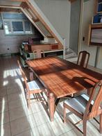 Eettafel met 4 stoelen meubelmakerij Decoene Kortrijk, Ophalen