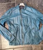 G-STAR RAW leren jas (XL) - Zeldzaam lichtblauw, Kleding | Heren, Jassen | Zomer, Ophalen of Verzenden, Zo goed als nieuw, Maat 56/58 (XL)