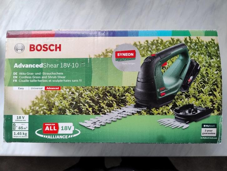 Taille haie Bosch Advanced Shear 18V+ batterie  + chargeur, Tuin en Terras, Heggenscharen, Gebruikt, Accu, Ophalen