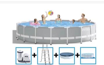 Zwembad INTEX +  toebehoren, Enlèvement, Comme neuf, Rond, Piscines hors sol