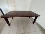 Koloniale houten eettafel, Huis en Inrichting, Tafels | Eettafels, Ophalen, Gebruikt, Vijf personen of meer, Rechthoekig