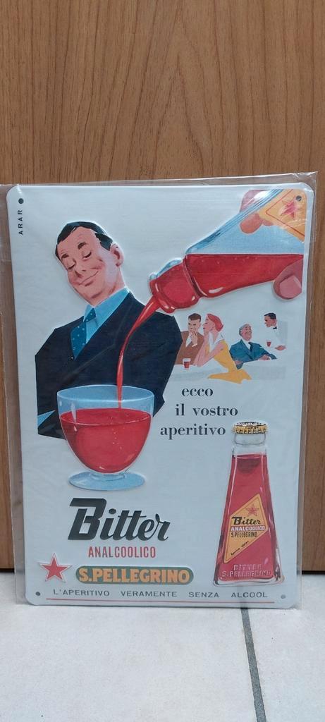 Zeldzaam reclamebord San Pellegrino Bitter, Verzamelen, Merken en Reclamevoorwerpen, Nieuw, Reclamebord, Ophalen of Verzenden