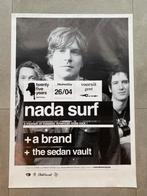 Poster Nada Surf in Vooruit Gent, Ophalen of Verzenden, Zo goed als nieuw