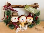 Kerstkrans 3 sneeuwpoppen, Diversen, Ophalen of Verzenden