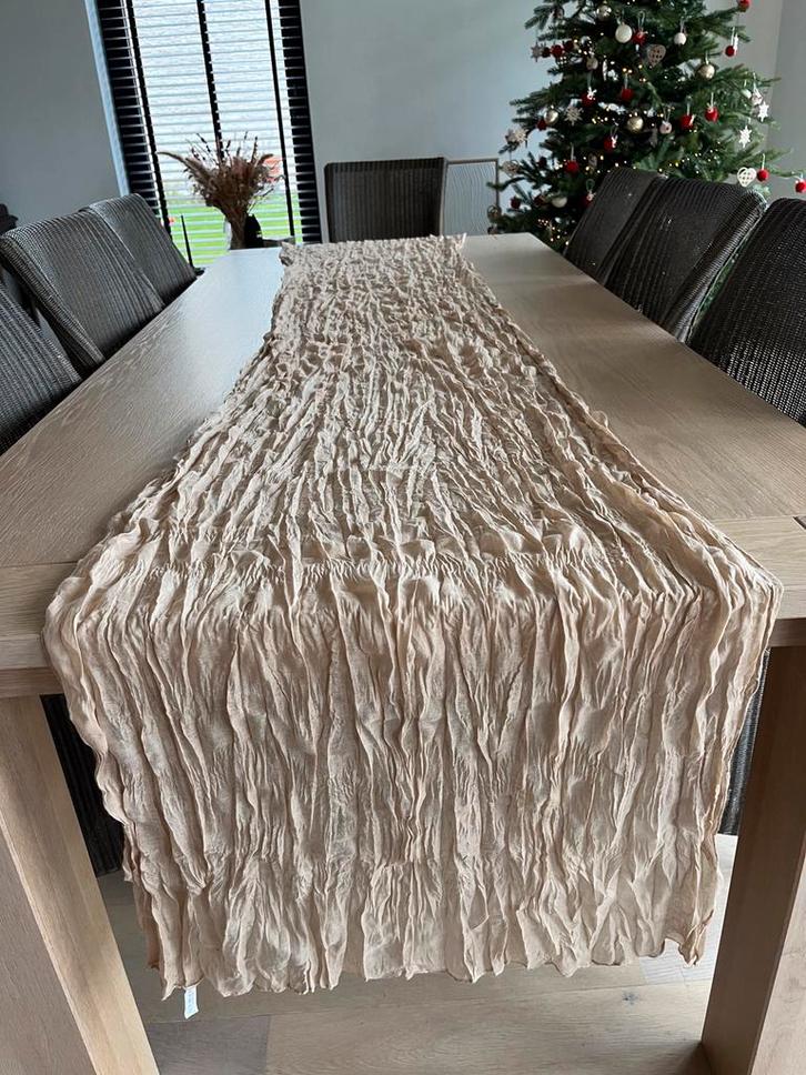 Tafellopers 10 stuks oud roze en beige, Huis en Inrichting, Complete eetkamers, Zo goed als nieuw, Ophalen