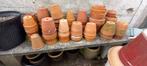 Oude terracotta bloempotten groot en klein., Ophalen, Gebruikt