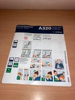 Lufthansa a320/neo safety card, Collections, Aviation, Comme neuf, Carte, Photo ou Gravure, Enlèvement ou Envoi