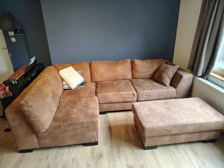 zetel, Huis en Inrichting, Zetels | Zetels, Gebruikt, Hoekbank, Driepersoons, 250 tot 300 cm, 150 cm of meer, Ophalen