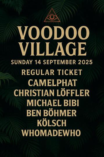 ️ Voodoo Village – Zondag 14 september 2025 – Regular Ticket beschikbaar voor biedingen
