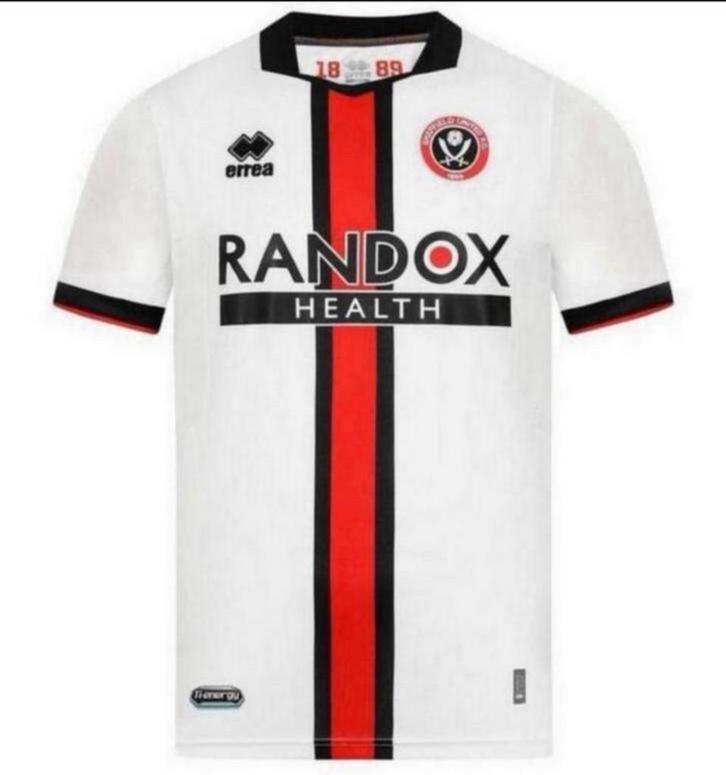 Errea sheffield united 2022-2023 uitshirt uit T-shirt NIEUW, Verzamelen, Sportartikelen en Voetbal, Zo goed als nieuw, Shirt, Ophalen of Verzenden