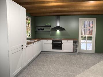 Nieuwe keuken landelijk compleet met Bosch electro