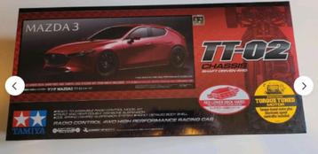 Tamiya Mazda 3 TT02 - 58671, Enlèvement ou Envoi, Neuf, Voiture, Tamiya