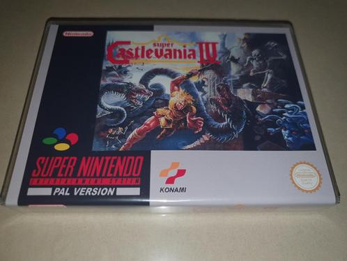 Super Castlevania IV (2) SNES Game Case, Games en Spelcomputers, Games | Nintendo Super NES, Zo goed als nieuw, Verzenden