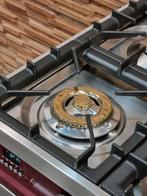 🔥Luxe Fornuis Boretti 80 cm rood + rvs 5 pits 1 oven, Elektronische apparatuur, Fornuizen, 60 cm of meer, 5 kookzones of meer