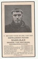 Kapucijn Basiliaan Van Puydevelde Kalloo 1913 Izegem 1941, Envoi, Image pieuse