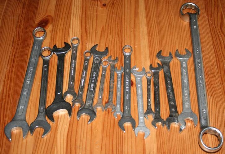 Ensemble de clés mixtes – 16 pièces, Bricolage & Construction, Outillage | Outillage à main, Utilisé, Enlèvement