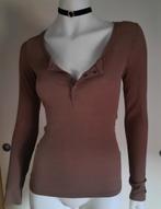 Shein longsleeve/shirt "S", Kleding | Dames, Bruin, Ophalen of Verzenden, Zo goed als nieuw, Maat 36 (S)