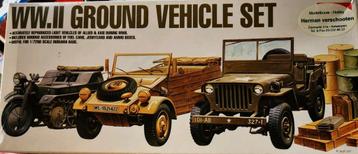 WW II ground vehicle set, academy 1/72