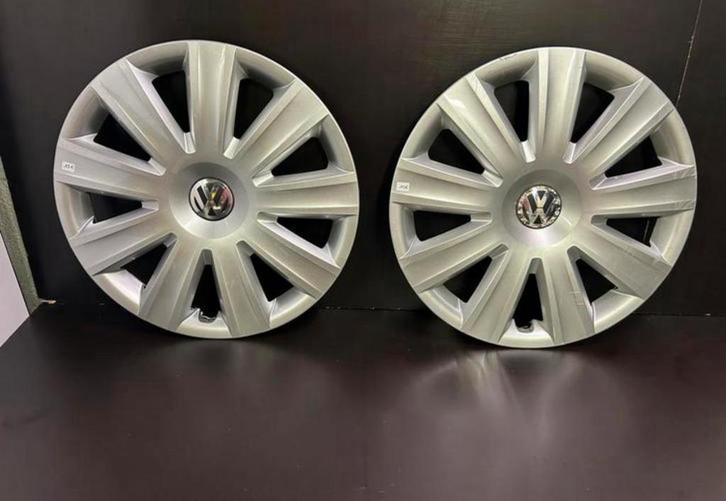 2 wieldoppen VW Caddy Sharan Passat Golf 6,7,8 Touran 16", Auto diversen, Wieldoppen, Gebruikt, Ophalen of Verzenden