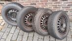 Winterbanden Michelin Alpine A4 195/65R15 91T op velg., Auto-onderdelen, Banden en Velgen, Ophalen, Gebruikt, 15 inch, Velg(en)