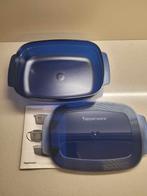 Tupperware microcook 1,7 liter, rechthoekig, Huis en Inrichting, Ophalen of Verzenden, Nieuw, Blauw, Bak of Kom