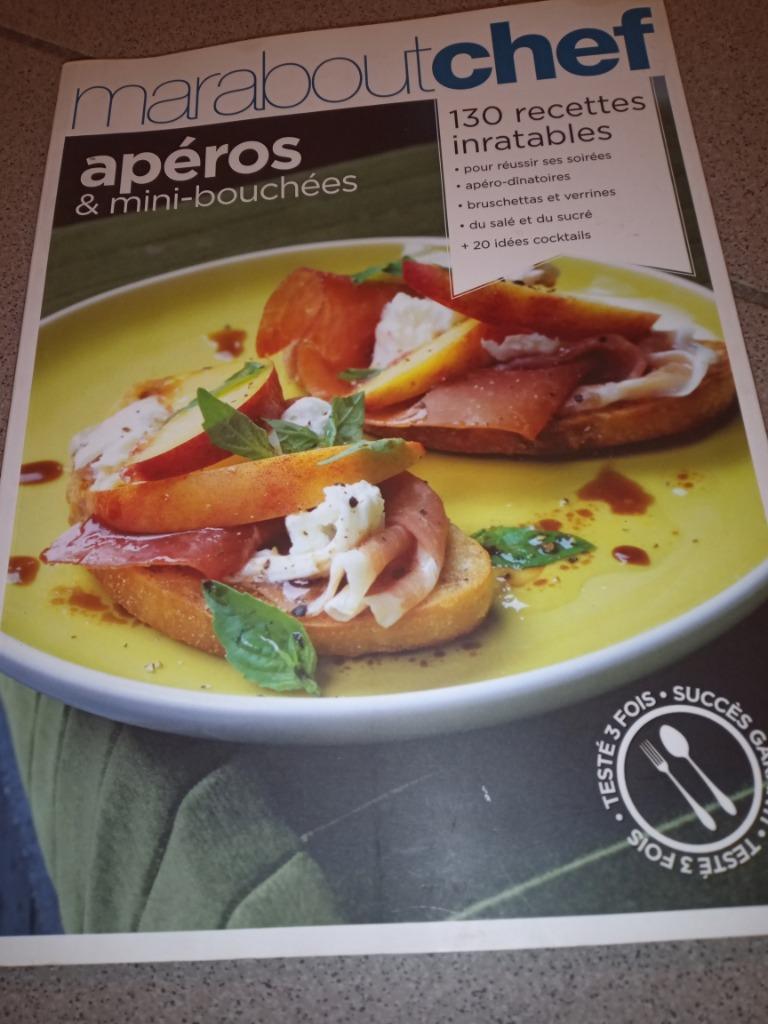 Livre recettes marabout chef apéros et Mini bouchées, Livres, Enlèvement ou Envoi, Entrées et Soupes