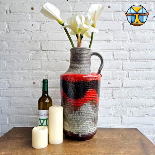Vintage XXL West Garmany vaas Carstens Tonnieshof Fat Lava, Antiek en Kunst, Antiek | Vazen, Ophalen of Verzenden