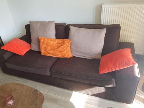 Zitbank IKEA, Huis en Inrichting, Zetels | Zetels, Gebruikt, Rechte bank, Driepersoons, 200 tot 250 cm, 75 tot 100 cm, Hout, Stof
