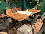 XXL STOCKVERKOOP van partij MASSIEF MANGO houten tafelbladen, Huis en Inrichting, Tafels | Eettafels, Ophalen, Nieuw, Ovaal, Teakhout