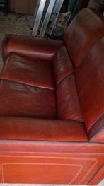 canapé cuir, Enlèvement, Utilisé, Cuir, Cuir buffle - cognac