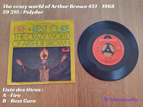 The crazy world of Arthur Brown 45T - 1968, CD & DVD, Vinyles Singles, Utilisé, Single, 7 pouces, Enlèvement ou Envoi