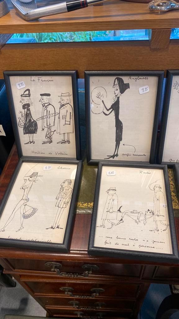 Humoristisch of humoristisch frame en karikaturen, Huis en Inrichting, Woonaccessoires | Lijsten, Hout, Ophalen of Verzenden