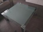 Table basse avec plateau en verre, Maison & Meubles, Tables | Tables de salon, Enlèvement, Carré, Verre