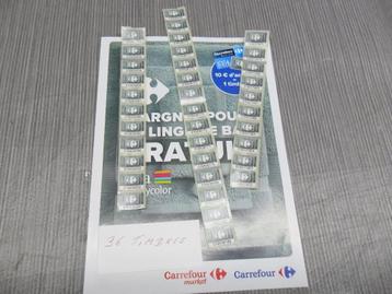 36 Carrefour-stempels voor badlinnen. beschikbaar voor biedingen