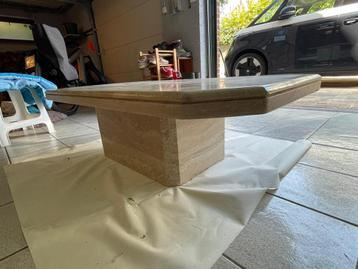 Table basse en travertin, Enlèvement, Comme neuf