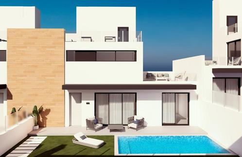 Villa d'angle de nouvelle construction prête à l'emploi avec, Immo, Étranger, Espagne, Maison d'habitation, Autres