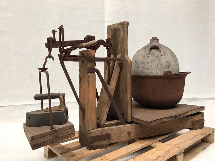 antieke basculeweegschaal, Antiek en Kunst, Antiek | Gereedschap en Instrumenten, Ophalen