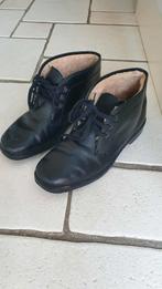 BOTTINES CHAUDES POUR HOMME MADE IN ITALY CUIR (Pointure 45), Bottes, Enlèvement ou Envoi, Comme neuf, Noir