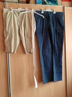 Broek , bermuda en riem : W 40 L 34, Kleding | Heren, Broeken en Pantalons, Ophalen of Verzenden, Zo goed als nieuw, Blauw