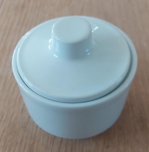 Suikerpot wit hotelporselein - 2 identieke stuks beschikbaar, Antiek en Kunst, Antiek | Porselein, Ophalen of Verzenden